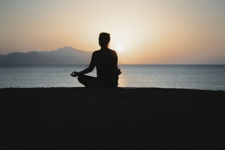 Beach Yoga at Sunset
